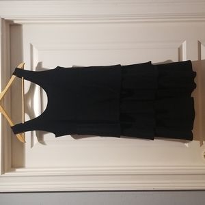 Stretchy black layer dress